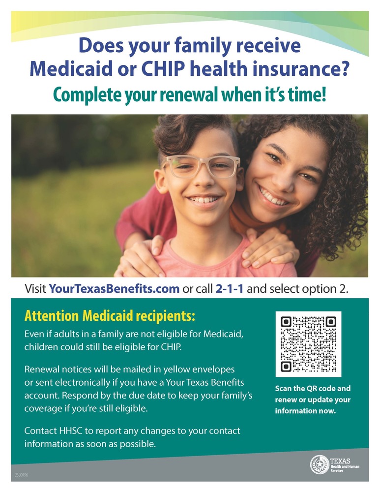 Medicaid or CHIP Renewal | Pewitt CISD