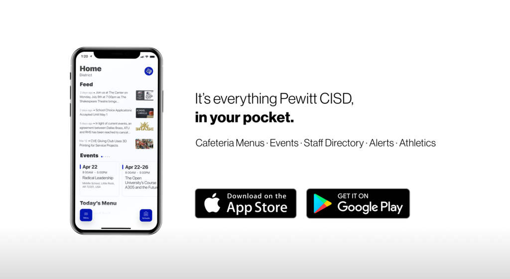 It's everything Pewitt CISD, in your pocket.
