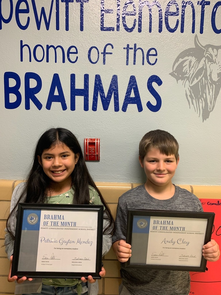 Elementary Brahmas of the Month -Patricia Mendez & Andy Clay